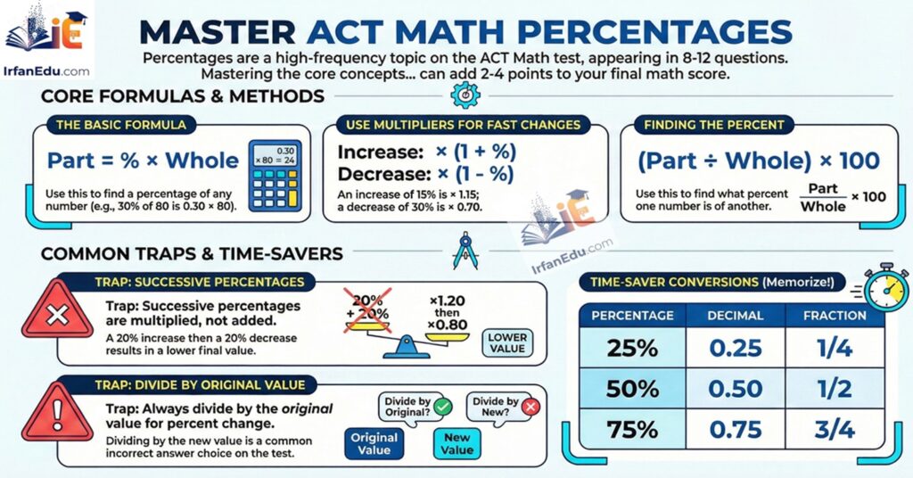 Mastering Percentages ACT Math Pre-Algebra Guide ACT Math Guide