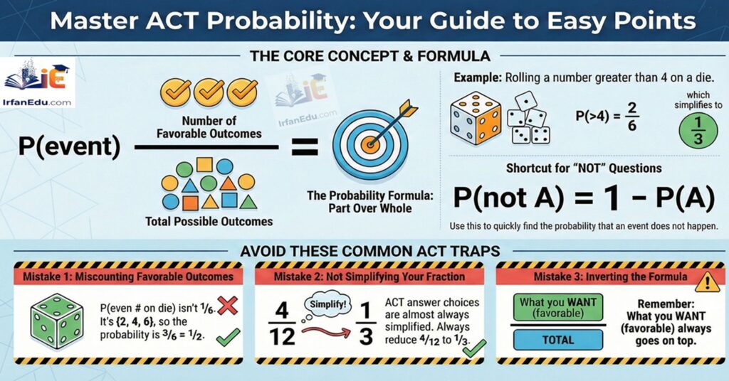Simple Probability Basic Concepts & Real-Life Applications ACT Math Guide