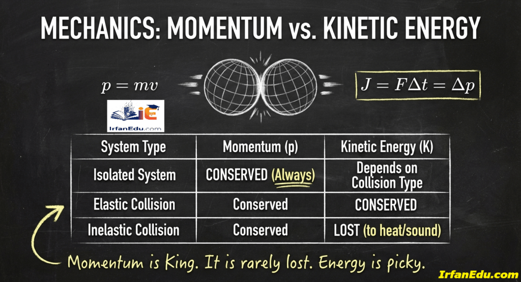AP Physics Formula Momentum vs Kinetic energy