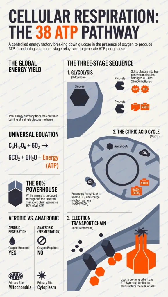 cellular respiration steps simple