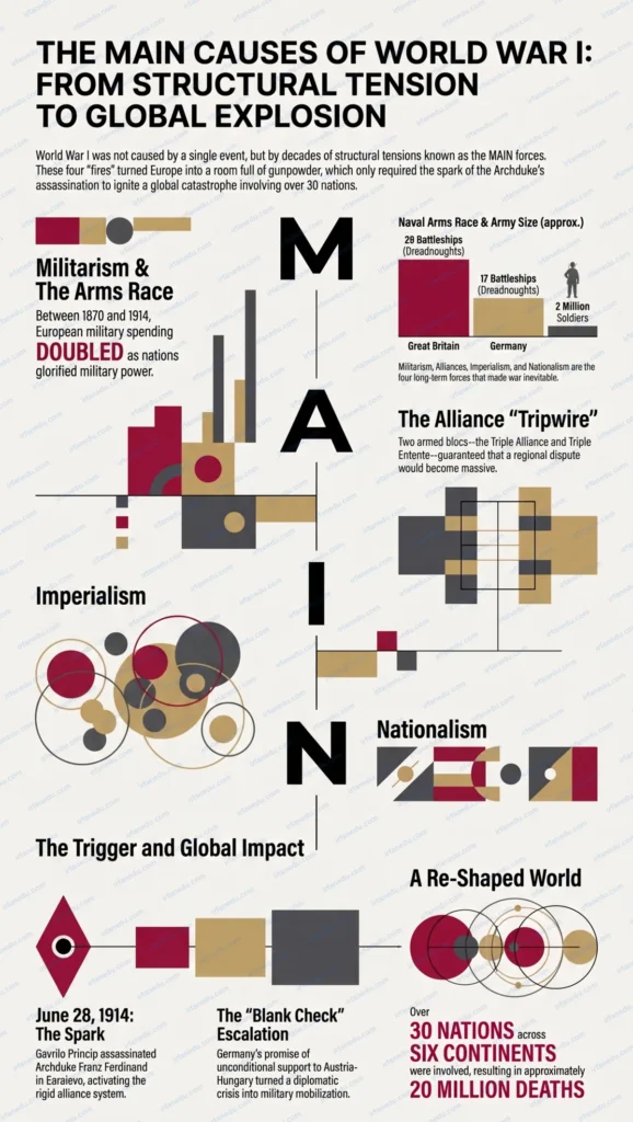 world war 1 causes summary