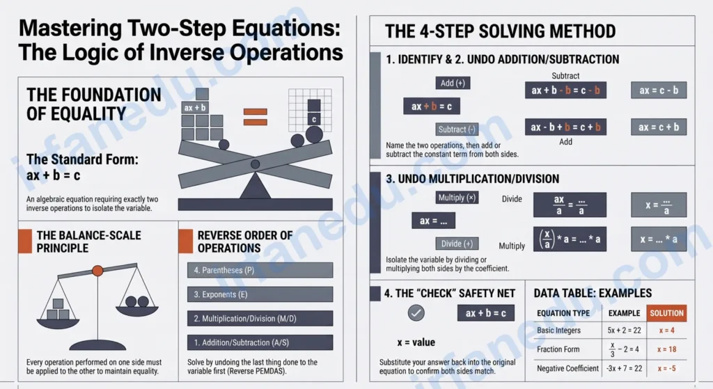 Two Step Equations Worksheet (Free PDF + Answer Key)
