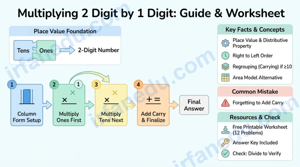 multiplying 2 digit by 1 digit