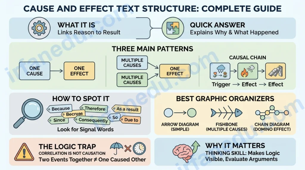 cause and effect text structure