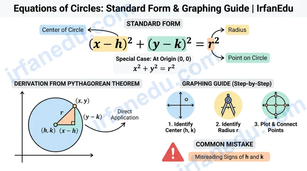 Equations of Circles: Standard Form & Graphing Guide | IrfanEdu