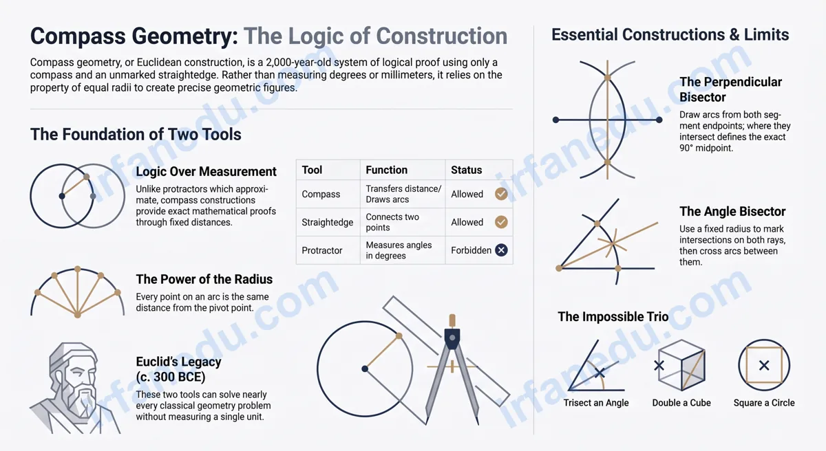 Compass Geometry: Complete Guide with Examples – IrfanEdu