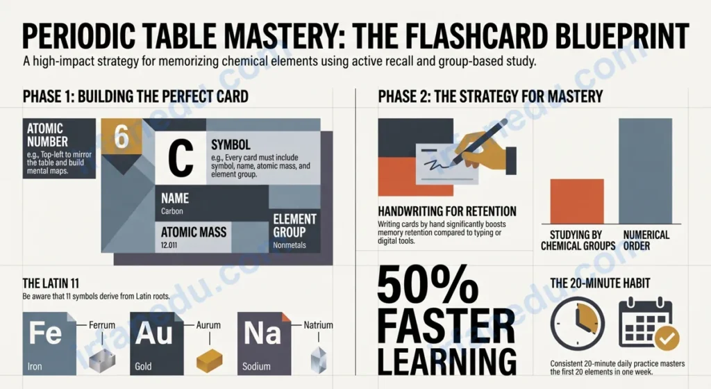 flashcards elements periodic table