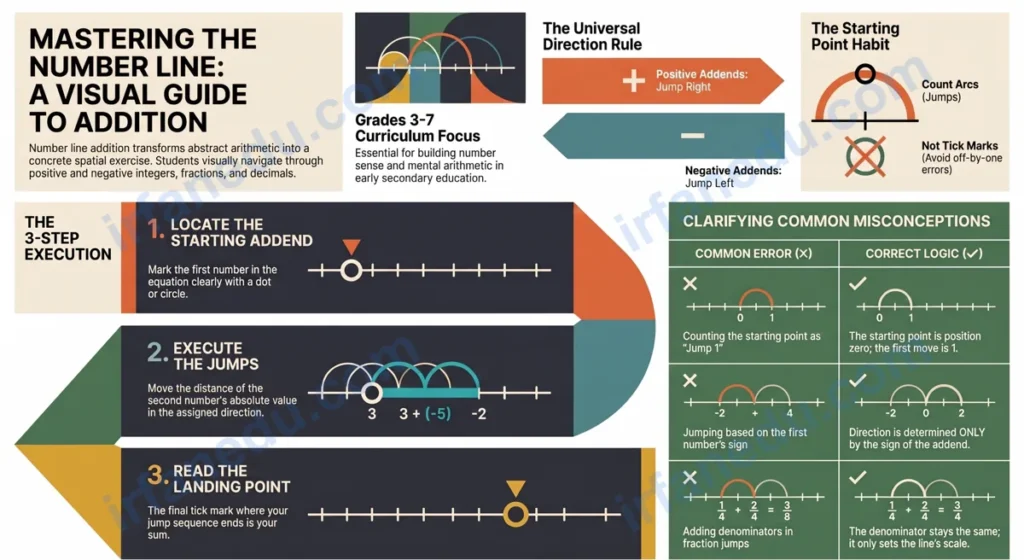 number line addition