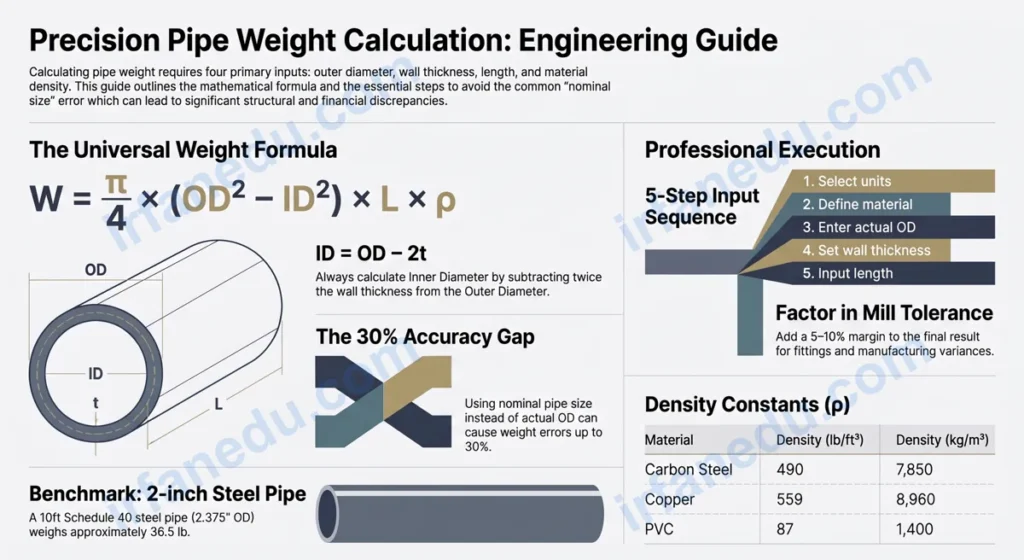 weight calculator pipe