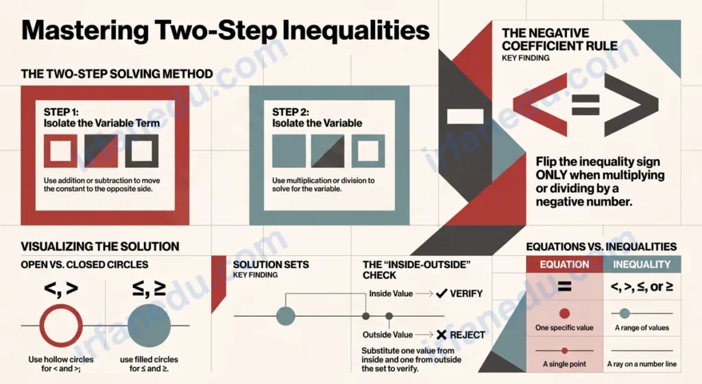 two step inequalities worksheet