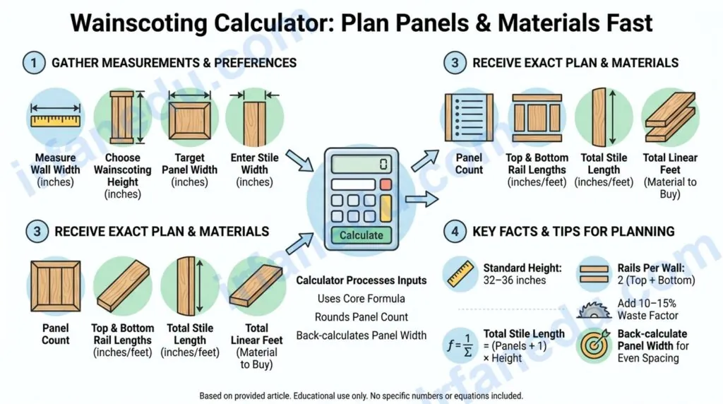 wainscoting calculator