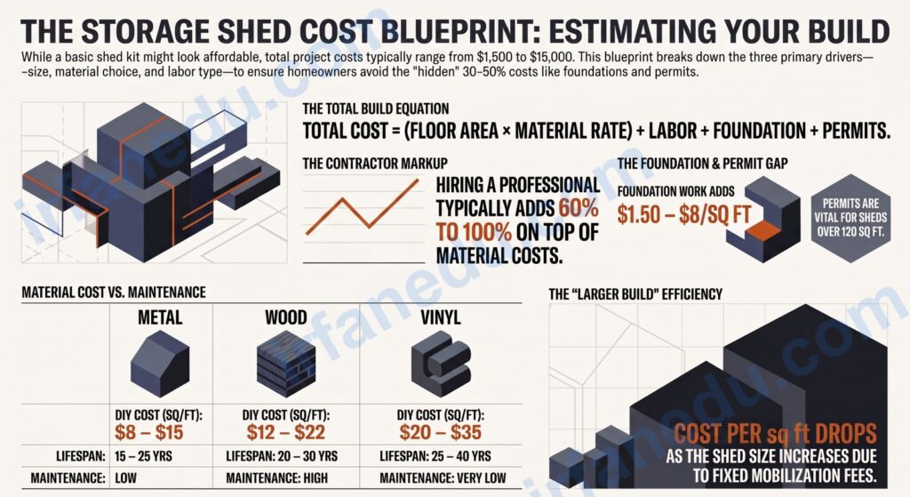 cost for storage shed