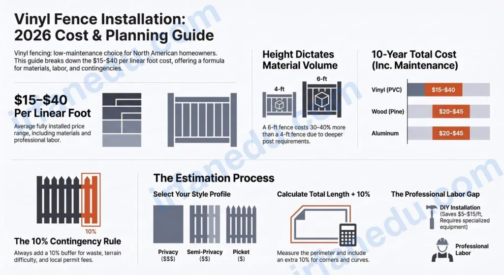 installing vinyl fence cost