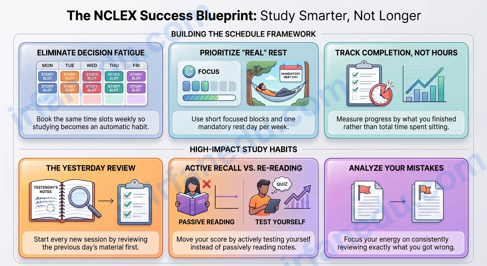 NCLEX 30-Day Study Plan — study guide illustration