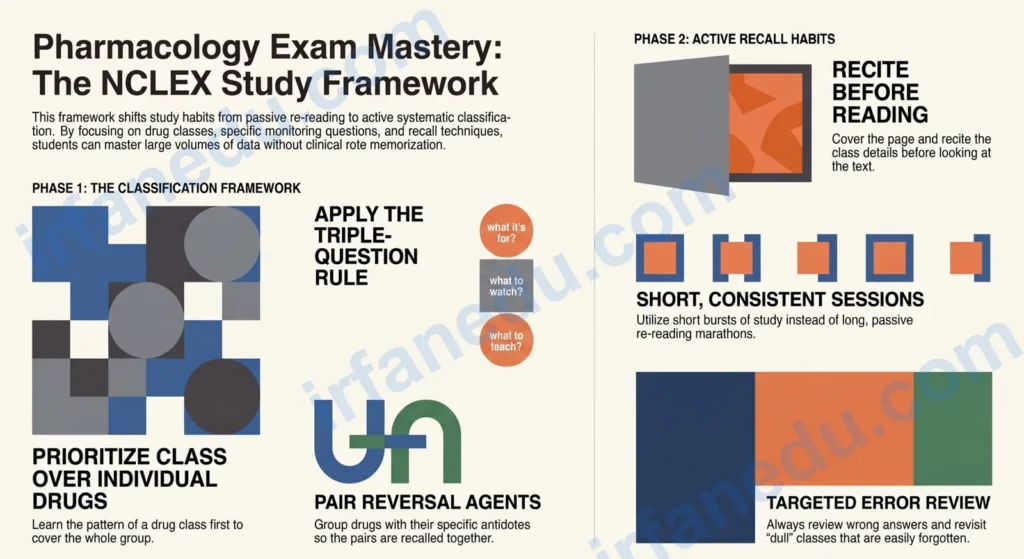 NCLEX Drug Guide: Anti-Infective, Respiratory, Neuro, Psych, GI and Maternity Medications — study guide illustration
