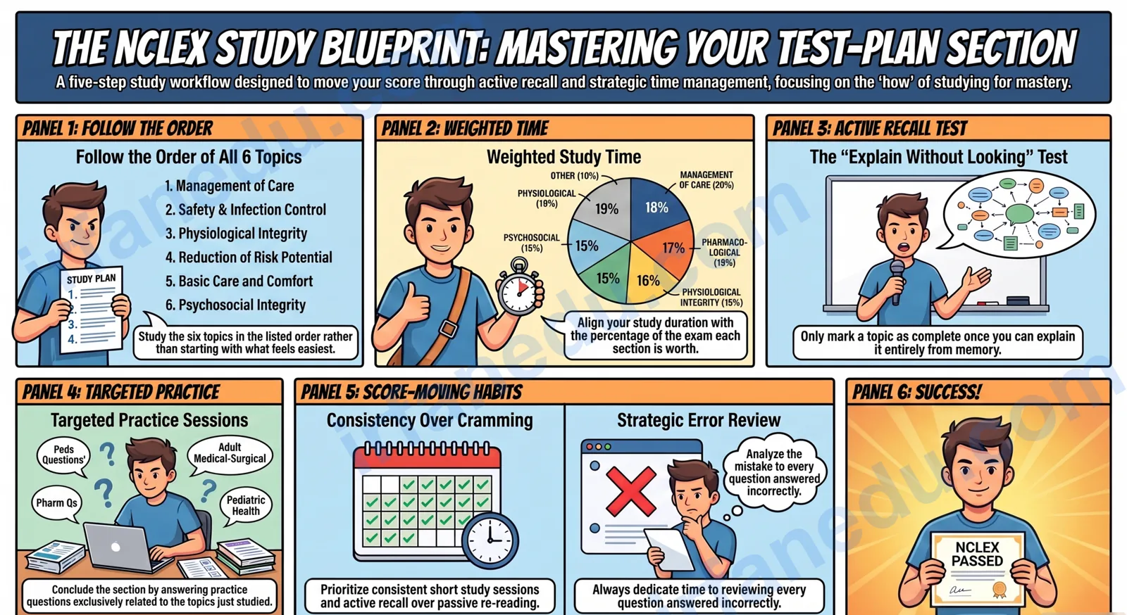 NCLEX Safety and Infection Control — study guide illustration