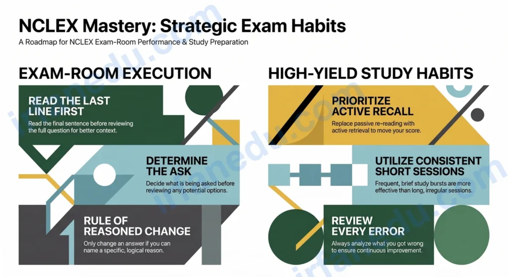 NCLEX Test-Taking Strategies — study guide illustration