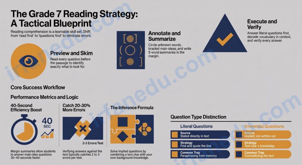 reading comprehension for class 7